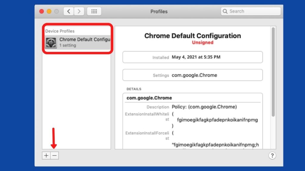 chrome policy remover for mac